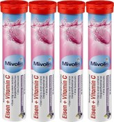 تصویر قرص جوشان آهن و ویتامین C میولیس ۲۰ عددی 