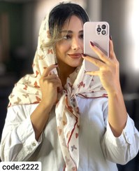 تصویر روسری نخی دستدوز 