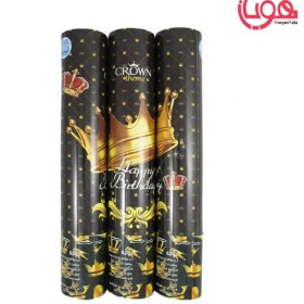 تصویر بمب کاغذ تاج مشکی 