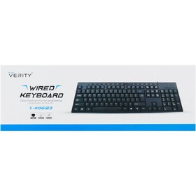 تصویر کیبورد وریتی مدل V-KB6123 با سیم 