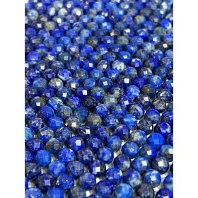 تصویر ریسه سنگ لاجورد سایز 8 تراش Lapis lazuli stone size 8 cut