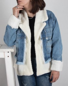 تصویر کت جین زنانه کوتاه 