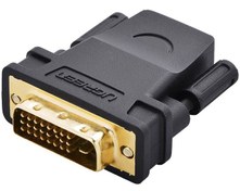 تصویر مبدل دی وی آی به اچ دی ام آی یوگرین Ugreen 20124 DVI 24+1 Male to HDMI Female Adapter 