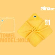 تصویر حوله سگ و گربه نیناپت مدل نولا سایز 1 - یاسی 