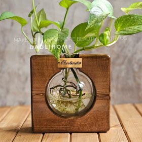 تصویر گلدان چوبینه کد 60A 