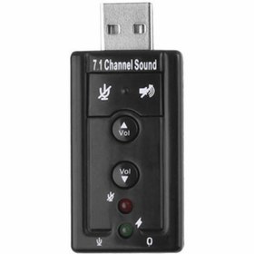 تصویر کارت صدا USB اکسترنال 7.1 کانال 7.1 channel external USB sound card