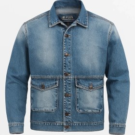 تصویر کت جین دو جیب مردانه 