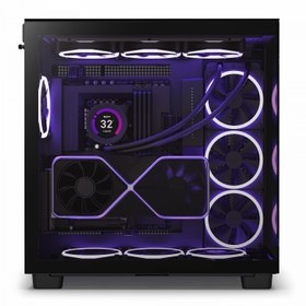 تصویر کیس کامپیوتر ان زی ایکس تی مدل H9 Elite Matte Black NZXT H9 Elite Matte Black Mid Tower Computer Case