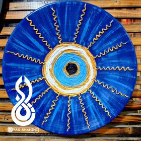 تصویر دیوارکوب سفالی چشم زخم طرح 6 