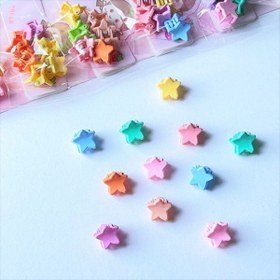 تصویر پک 6تایی مینی کلیپس فانتزی گل Pack of 6 mini fantasy flower clips