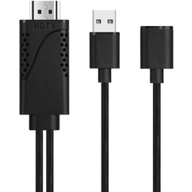 تصویر کابل تبدیل اونتن USB به HDMI مدل 7562s onten به طول 1 متر 