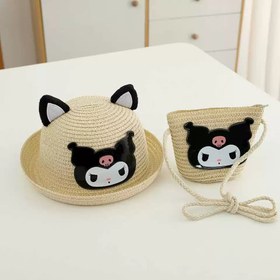 تصویر ست کلاه و کیف حصیری-کد 1968 