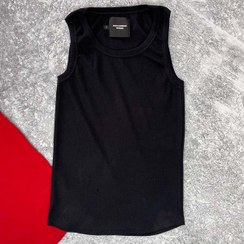 تصویر تنگ تاپ مردانه کبریتی مشکی 