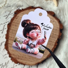 تصویر تگ رنگی منتظر عکسشم کد 219 ( بسته 30 عددی ) 