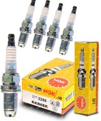 تصویر شمع NGK مدل BKR6EK 2288 دو پلاتین NGK 2288 BKR6EK Multi-Ground Spark Plug