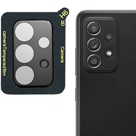 تصویر محافظ لنز دوربین شیشه ای ایرگلوری مدل سه بعدی مناسب برای گوشی موبایل سامسونگ Galaxy A32 4G - A32 5G 