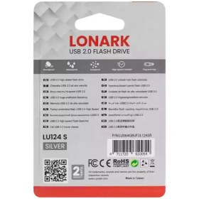 تصویر فلش مموری LONARK USB2.0 LU124S 16G Silver 