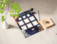 تصویر برنامه هفتگی مدرسه - A4 