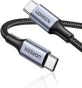 UGREEN USB C Cable 3.0 Fast Charge, 5Gbps USB A to USB C Cable Right Angle,  Nylon Braided Type C Cord Compatible with iPhone 15/15 Plus/15 Pro/Galaxy
