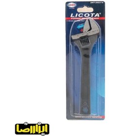 تصویر آچار فرانسه لیکوتا مدل AWT-35037-8 سایز 8 اینچ Licota AWT-35037-8 Adjustable Wrench 8 Inch