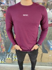 تصویر تیشرت آستین بلند بادمجونی اسپریت Spirit long sleeve t-shirt