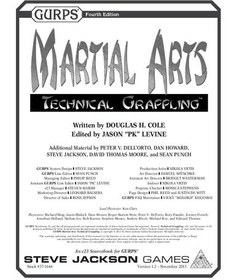 تصویر دانلود کتاب GURPS 4th edition. Martial Arts: Technical Grappling 2013 ا کتاب انگلیسی GURPS ویرایش چهارم. هنرهای رزمی: گریپلینگ فنی 2013 کتاب انگلیسی GURPS ویرایش چهارم. هنرهای رزمی: گریپلینگ فنی 2013