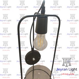 تصویر چراغ دیواری مدل گلدان مفتول - مشکی Wire vase model wall lamp