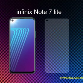 تصویر گلس محافظ صفحه نمایش نانو بلک اورجینال گوشی اینفینیکس Infinix Note 7 lite 