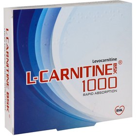 تصویر محلول خوراکی ال کارنیتین ۱۰۰۰ بی اس کی ۱۰ عدد BSK L CARNITINE ۱۰۰۰ ۱۰ SIGNAL DOSE VIALS 