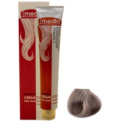 تصویر رنگ مو مدیا سری ترکیبی شماره ML.6 رنگ قهوه ای متوسط حجم 100ml Media Hair Color Combined Series No. ML.6 Medium Brown Color Volume 100ml