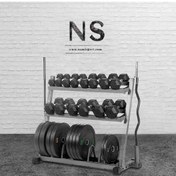 تصویر رک دمبل و صفحه Dumbbell rack and plate NS 6001 