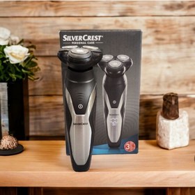 تصویر ریش تراش سه تیغ سیلور کرست آلمانی اورجینال ضد آب SILVER CREST ROTARY SHAVER HG06653-BS SILVER CREST ROTARY SHAVER HG06653-BS