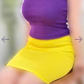 تصویر دامن کشباف - مشکی 