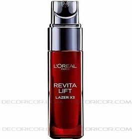 تصویر سرم ضد پیری LOREAL مدل revitalift laser renew حجم 30 میلی لیتر serum revitalift loreal model laser renew 30ml