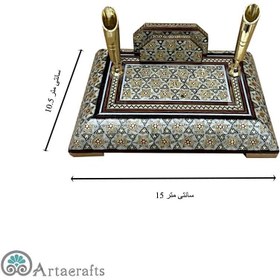 تصویر جاقلمی خاتم کاری 