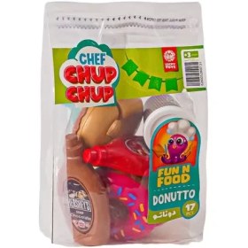 تصویر اسباب بازی لاکی تویز مدل دونات برشی مجموعه 17 عددی 