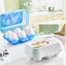 تصویر جا تخم مرغی 6 تایی برند ایراک پلاستیک ترکیه در 3 رنگ مختلف _ شناسه کالا : YU_115 - سفید ا EGG HOLDER 6 PIECES EGG HOLDER 6 PIECES