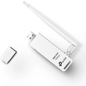 تصویر کارت شبکه USB و بی سیم تی پی لینک مدل TL-WN722N TP-Link TL-WN722N 2.4Ghz 150Mbps Wireless USB Network Adapter