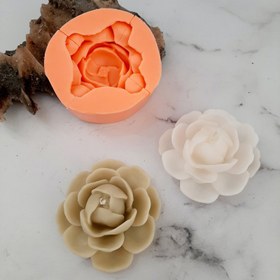 تصویر قالب شمع مدل گل کاملیا Silicone candle mold