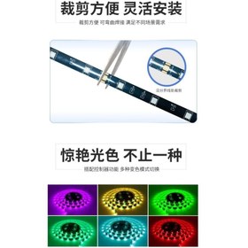 تصویر ریسه هوشمند RGB با ریموت کنترل و برنامه موبایل 5 متری 5M LED MOOD LIGHTS 