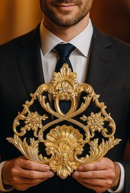 تصویر گل گوشه سقفی شماره ۱ 