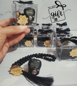 تصویر پک صلوات شمار و تسبیح نیایش آبی کاربنی 