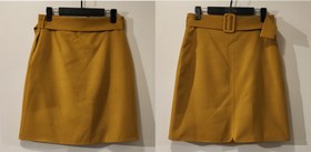 تصویر دامن کرپ آجری 