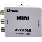 تصویر تبدیل AV (سه فیش) به HDMI برند Dtech 