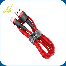 تصویر کابل تبدیل USB به لایتنینگ باسئوس مدل Cafule طول 2 متر ا Baseus Cafule USB To Lightning Data Cable 2m Baseus Cafule USB To Lightning Data Cable 2m