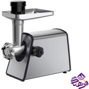 تصویر چرخ گوشت ام آر اس مدل MRS014 با بدنه استیل و ۳ عدد شبکه 