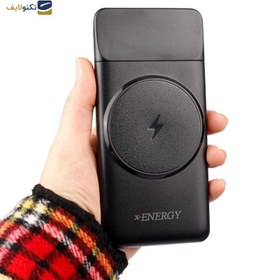 تصویر پاور بانک ایکس-انرژی مدل x-86w wireless 22.5w ظرفیت 10000 میلی آمپر X-energy power bank model x-86w wireless 22.5w capacity 10000 mAh