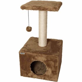 تصویر اسکرچر، لانه و جای خواب گربه کدیپک مدل زیتون Kedipek Cat Scratcher Olive Model