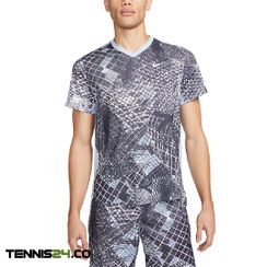 تصویر تیشرت تنیس مردانه نایک NikeCourt Dri-FIT- طوسی 