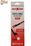 تصویر کابل تبدیل USB به microUSB موکسوم مدل 3.1A طول 1 متر MOXOM FAST DATA CABLE micro